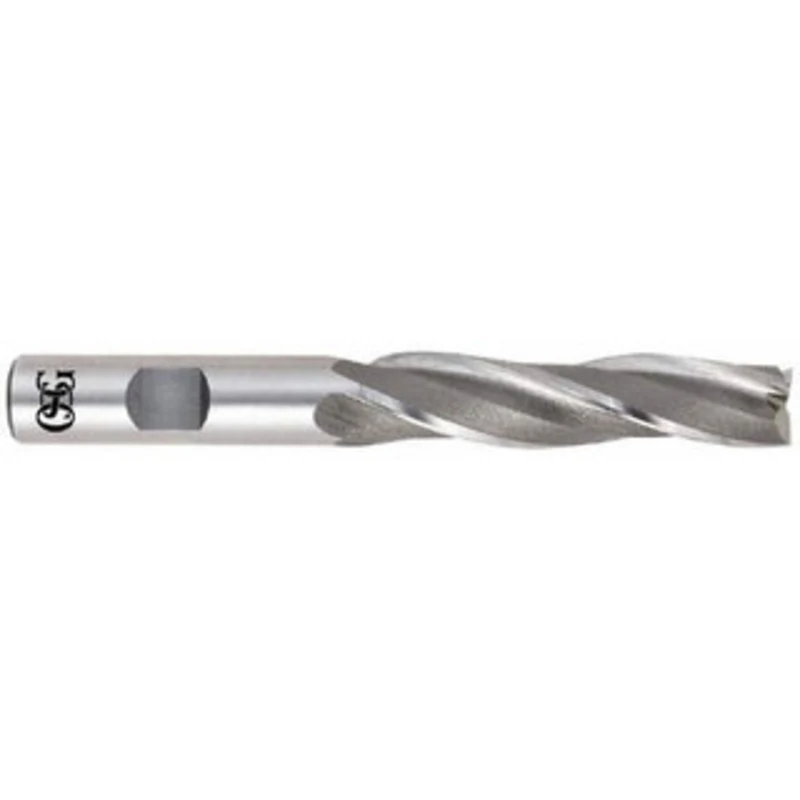 OSG 1 per Side 3/8 Small End Diam 2-1/4 LOC 3-Flute Cobalt Tapered Square End Mill Uncoated, 1/2 Shank Diam, 4-1/4 OA...